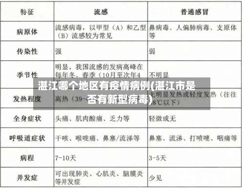湛江哪个地区有疫情病例(湛江市是否有新型病毒)-第2张图片