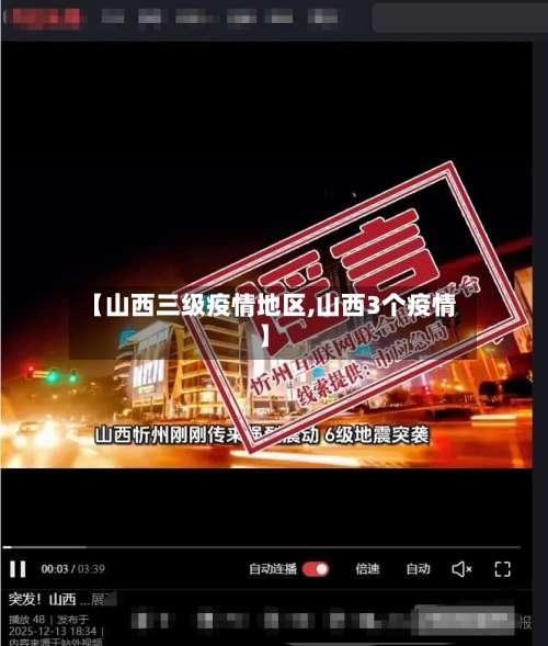 【山西三级疫情地区,山西3个疫情】-第1张图片